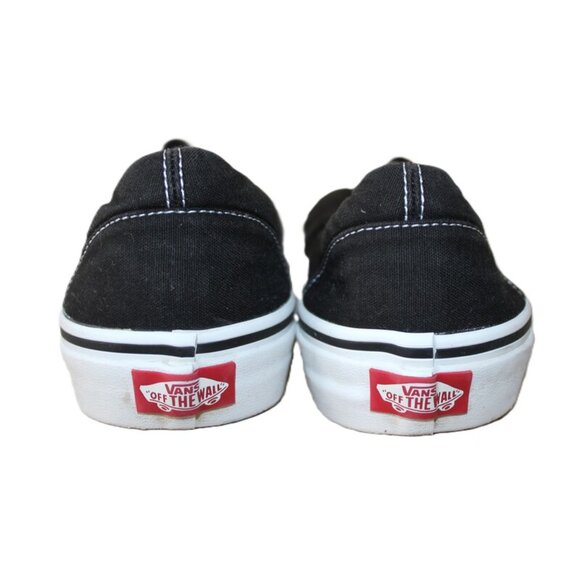 VANS Classic Canvas Skateboard Slip-On Shoes, Black Unisex - Size M9.5/W11 - Picture 4 of 14